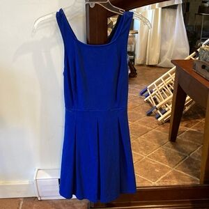 Cute Skate Blue Criss Cross Back Dress